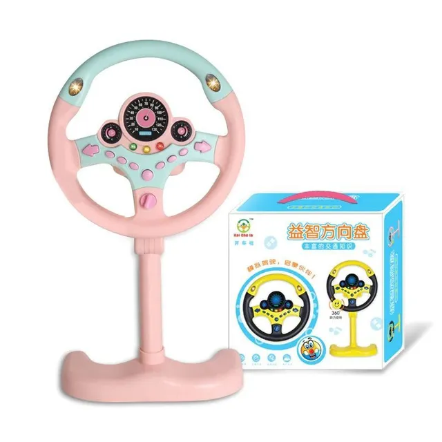 Child simulation steering wheel for car