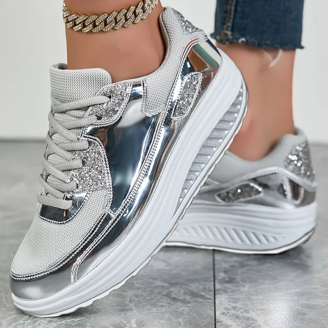 Damen leichte atmungsaktive Skateboard-Sneaker mit rutschfester und abriebfester Sohle