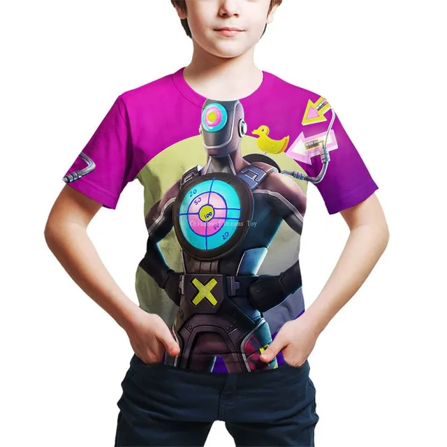 Men's T-shirt with stylish Fortnite printing