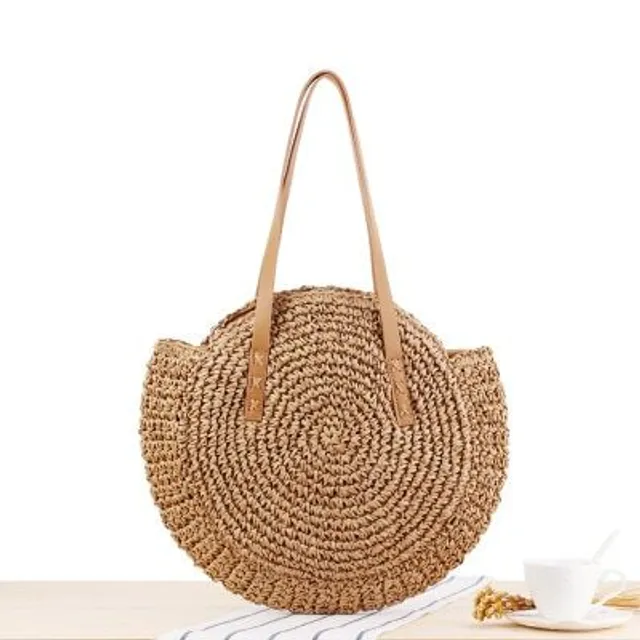 Hand knitted rattan shoulder bag - many types to choose from