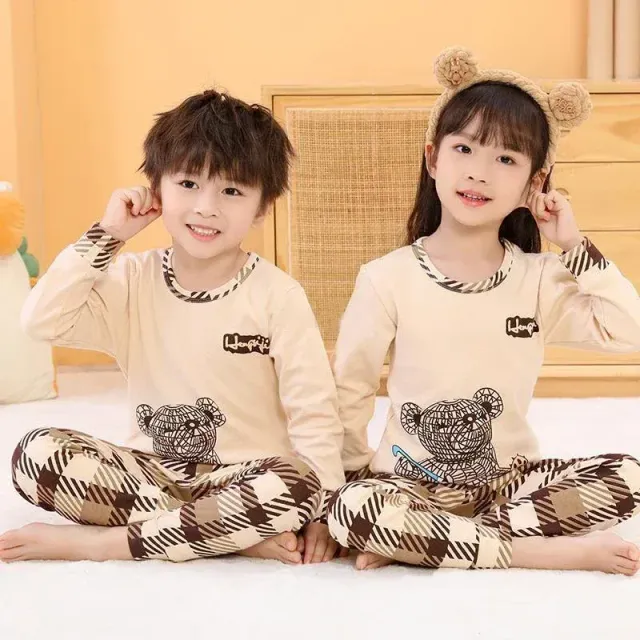 Children's pajamas with long sleeves for boys and girls