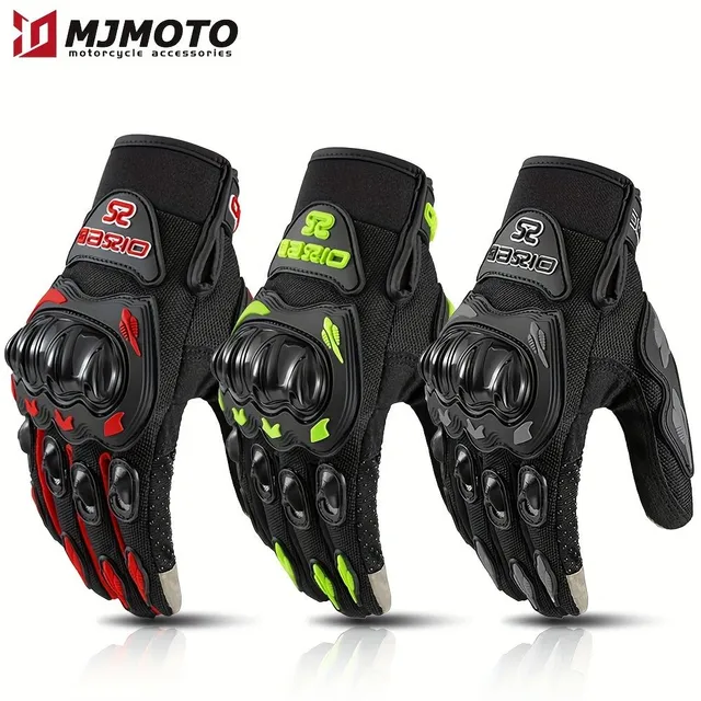 Summer motorcycle gloves for men - breathable, protective, anti-fall, anti-slip, touch screen