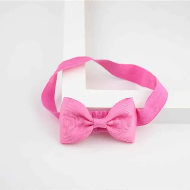 Girl elastic headband with bow