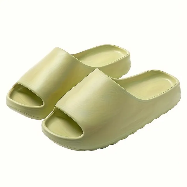 Men's EVA foam slippers, comfortable at home and outside, with anti-slip sole and open tip