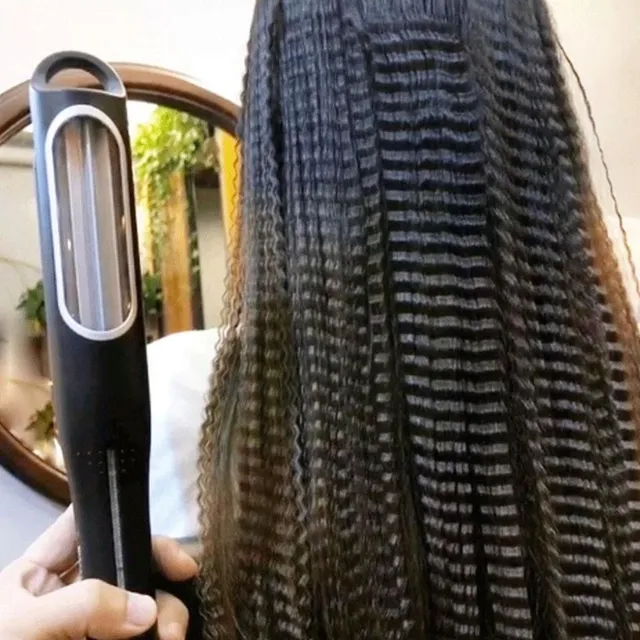 Automatic crepe iron for hair