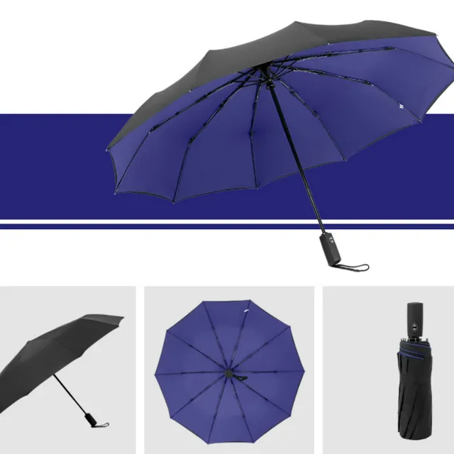 Automatický skladací dáždnik v rôznych farbách