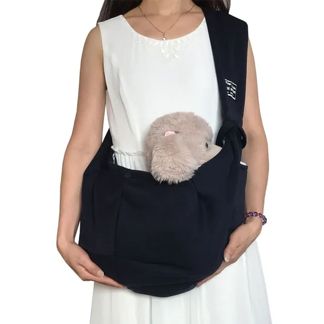 Praktická taška přes rameno z pohodlného materiálu pro jednoduché přenášení psů a koček Bert