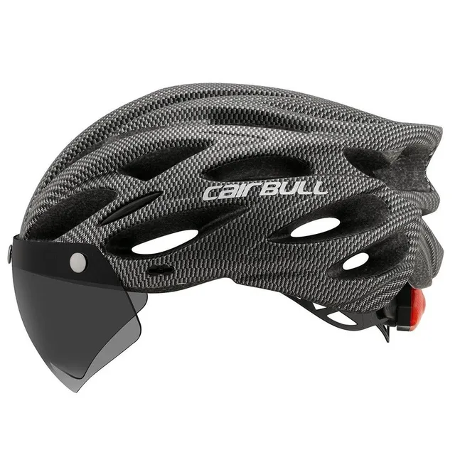 Kask rowerowy z okularami M/L 54 - 61 cm