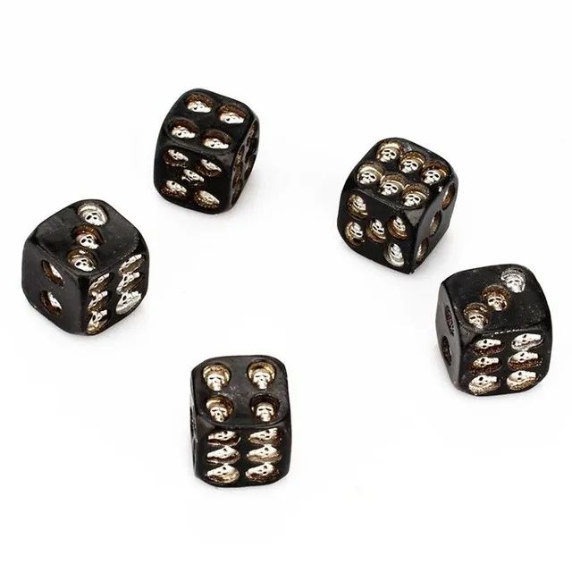 Playing dice skulls beige Raleigh