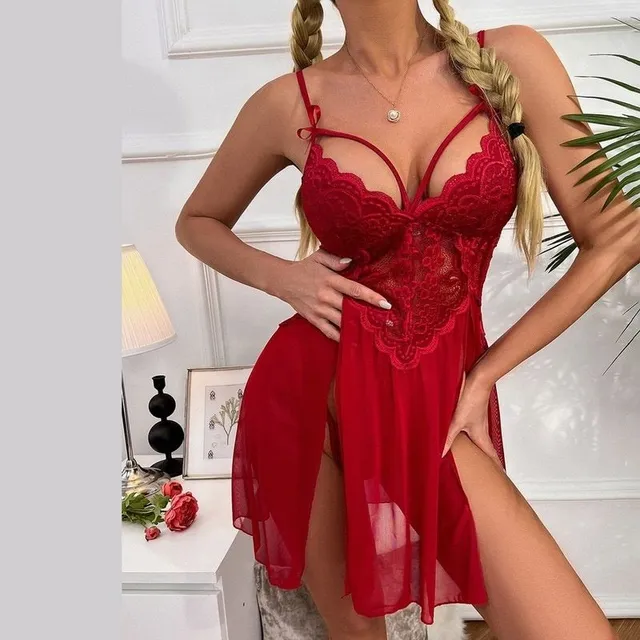 Kobiece Sexy Transparent Loose Nightwear