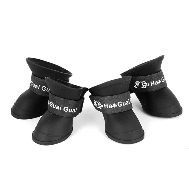 4 pc Set of waterproof shoes for dogs