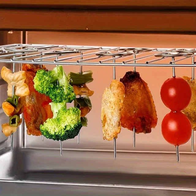 10 stainless steel skewers for deep fryer and grill