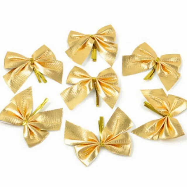 Decorative Christmas bow - 12 pcs