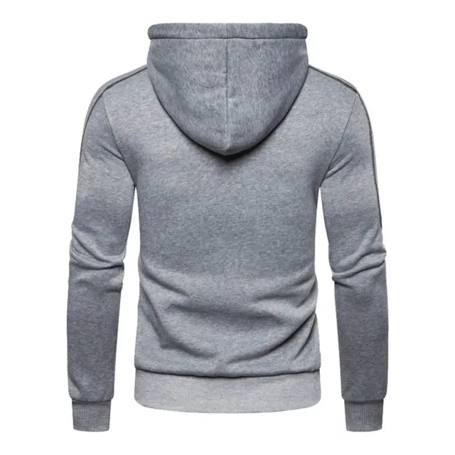 Sudadera de moda para hombre con capucha, con cremallera y en varios colores