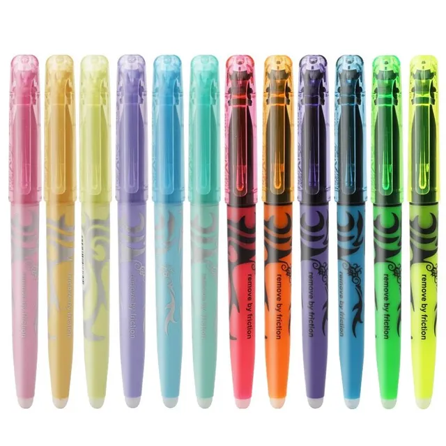 Luxury modern trendy color marker with disappearing in interesting pleasant colors