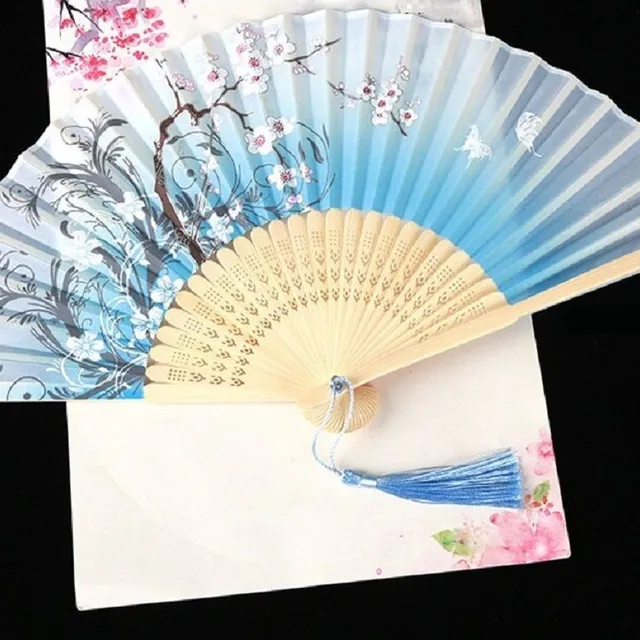 Japanese fan with floral motif