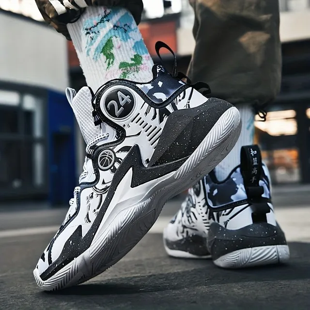 Stylish basketball shoes for young with high ankle
