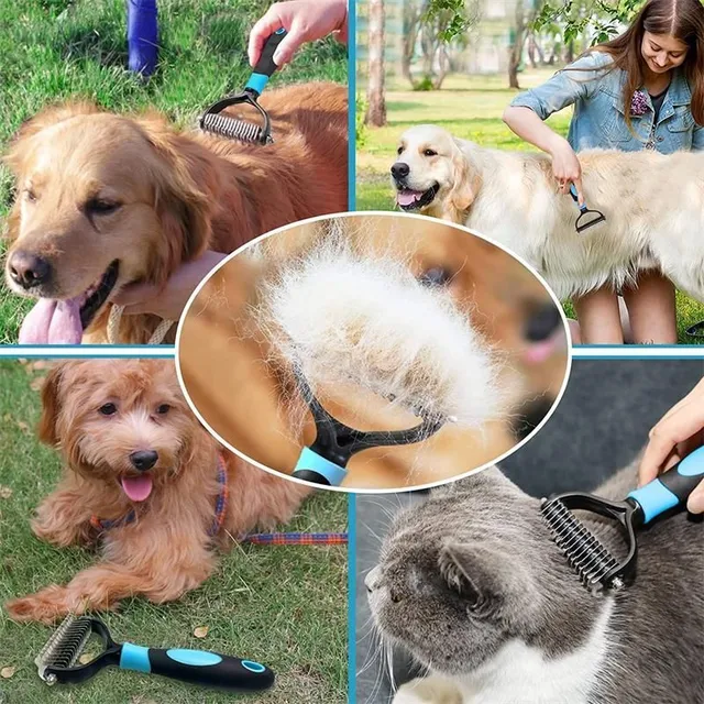 Comb for setting up the undercoat for dogs with longer hair