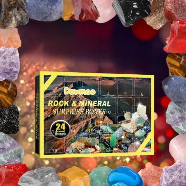 Advent calendar for Christmas - Mineral stones