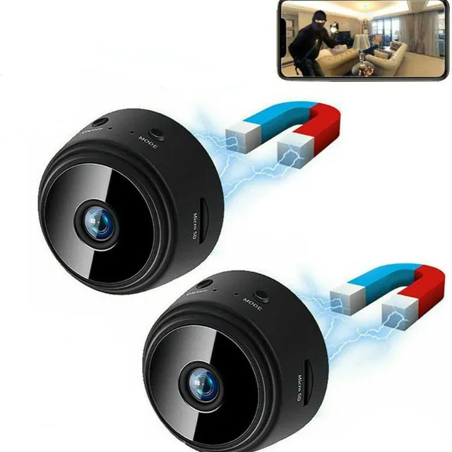 Miniature A9 WiFi 1080P HD network camera with voice recording and night vision for smart home security