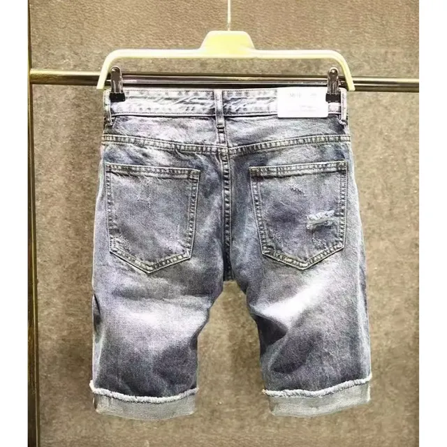 Pantaloni scurți din denim pentru bărbați de vară