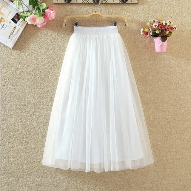 Ladies elegant tulle skirt in different colours