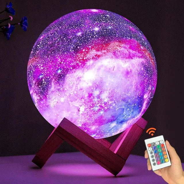 Luxusná 3D mesačná lampa Sky