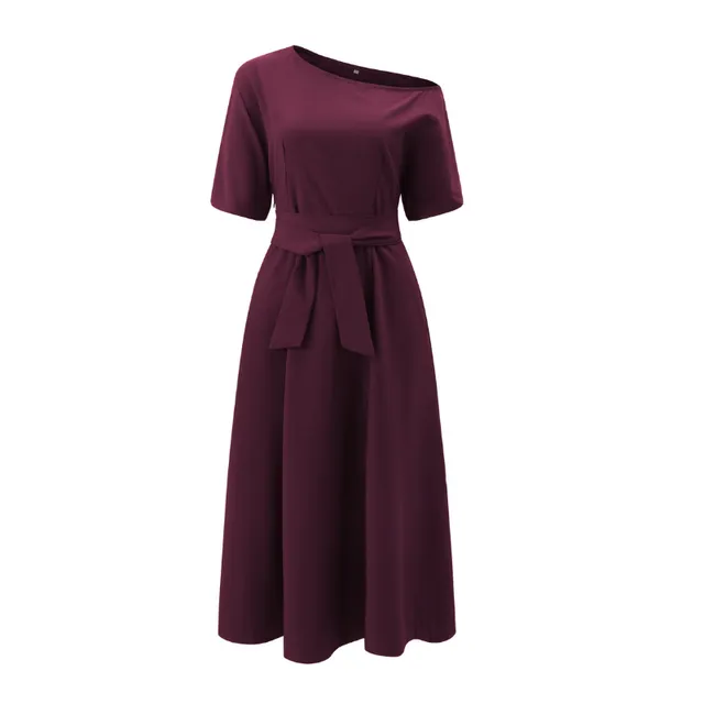 Ladies elegant dress with wide skirt