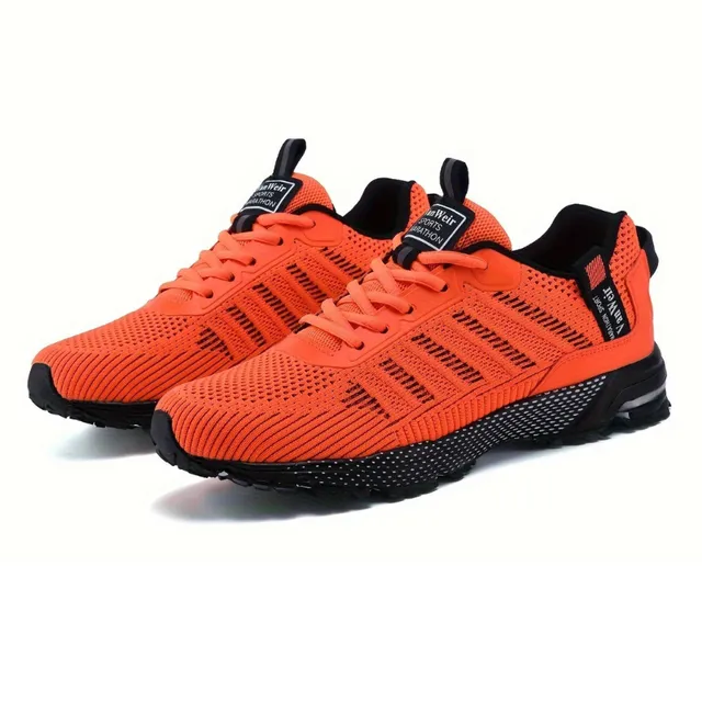 Men's running shoes with reflective elements - breathable and light