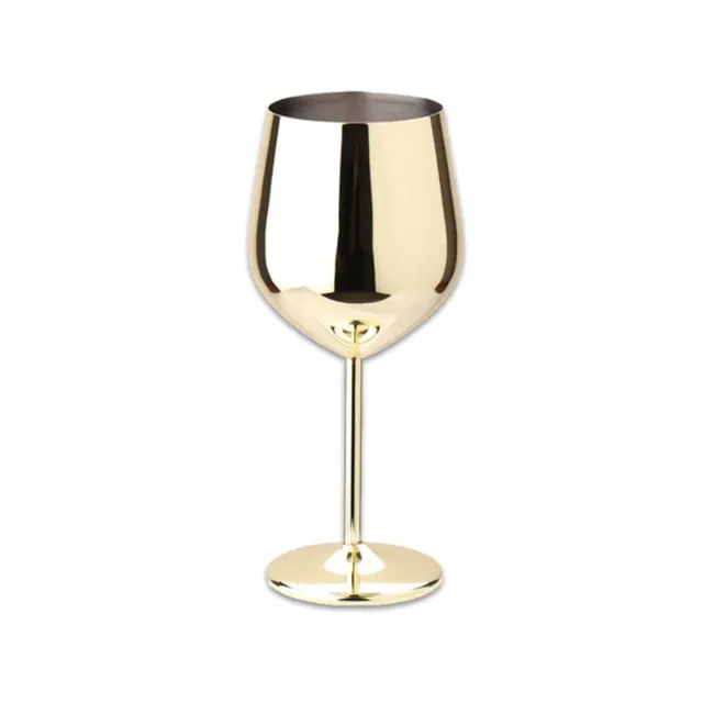 Metallic wine glasses