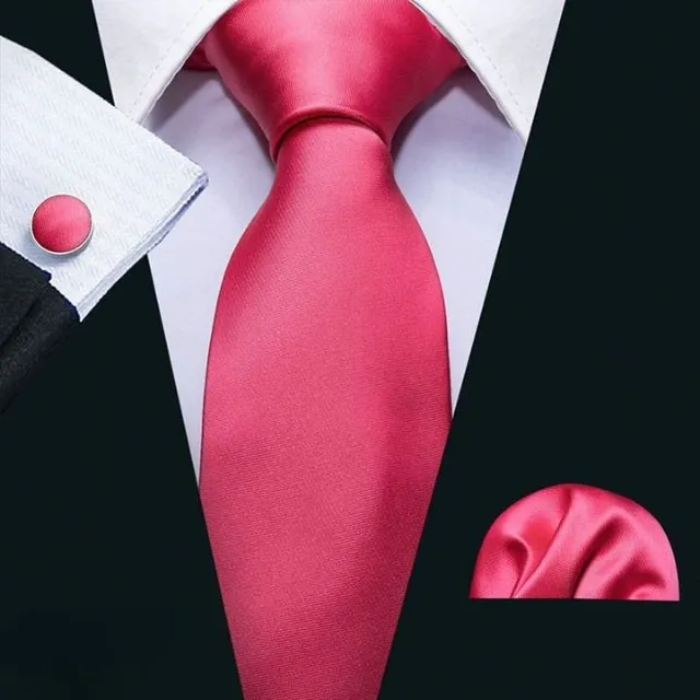 Bărbați set de luxos de cravate, Handkerchiefs, Cuff link-uri