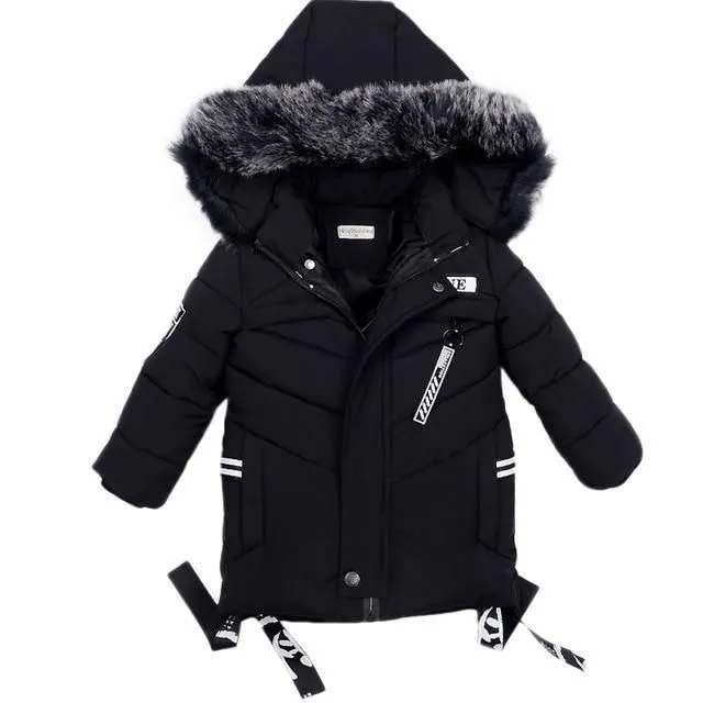 Lange Winterjacke für Kinder