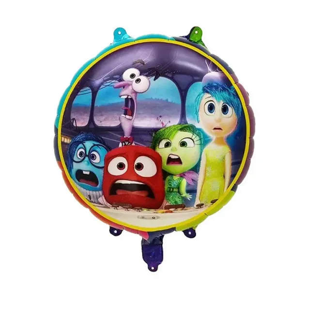 Balon din aluminiu cu imagini din basmul popular Inside Out 2