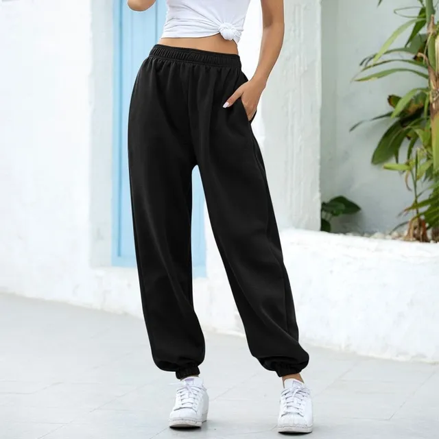 Women's modern high waisted jogger pants Linda