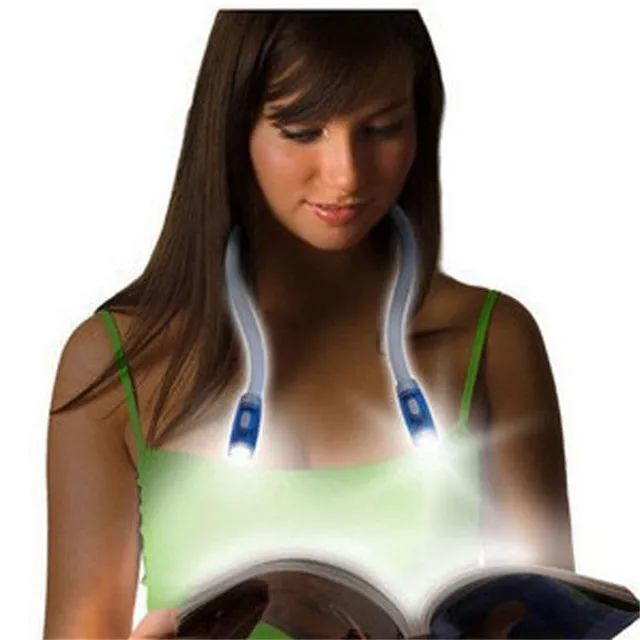 Lampa na čítanie na krku