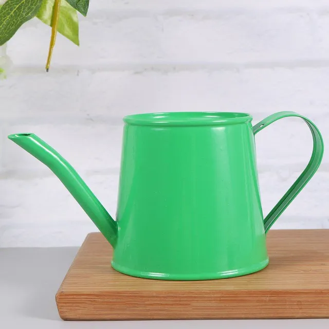 Designer tin watering can for watering flowers - several colour variants