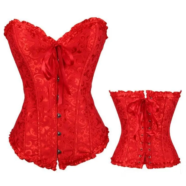 Ladies trendy corset with ruffle pattern Alvarez