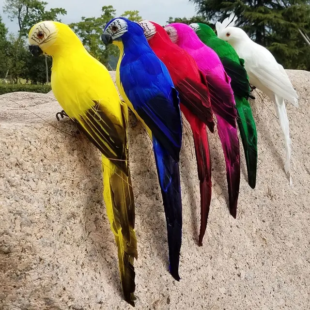Ogrodowa dekoracyjna realistyczna papuga
