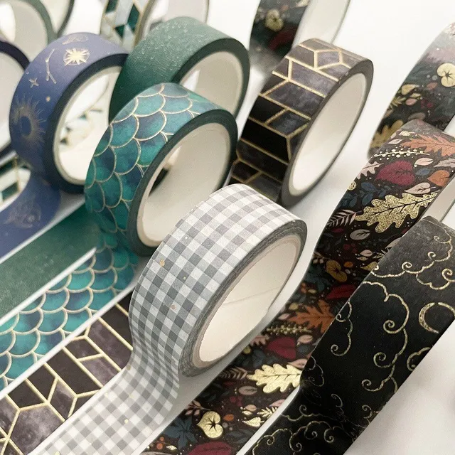 Originální moderní stylová dekorativní pohodlná samolepící páska pro ozdobu sešitu
