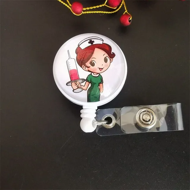 Student card tag with scroll cord