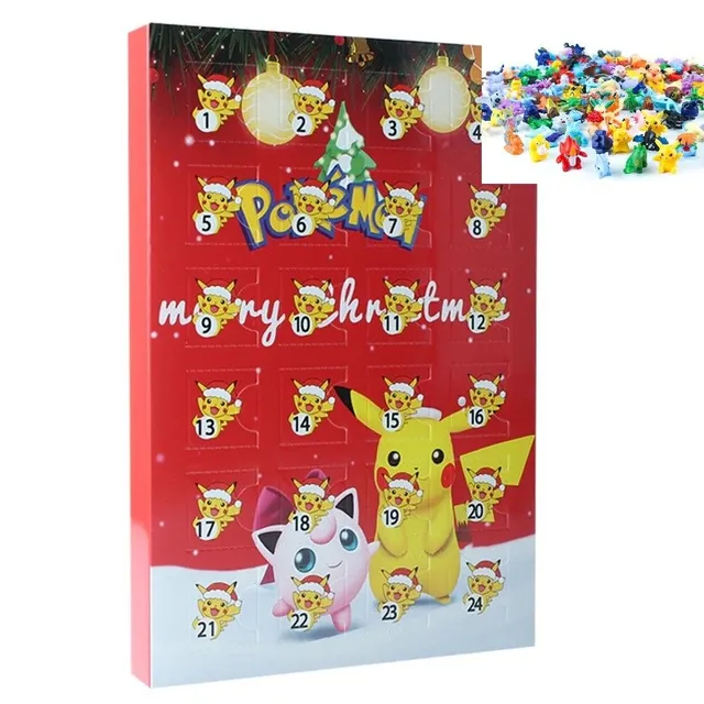 Trendy vianočný adventný kalendár s témou Pokémon Nancie