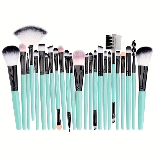 Set of professional brushes for makeup 25 pieces