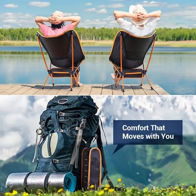 Ľahké a skladové skladacie stoličky - Ideálne pre vonkajšie dobrodružstvo, turistiku, rybolov a pikniky