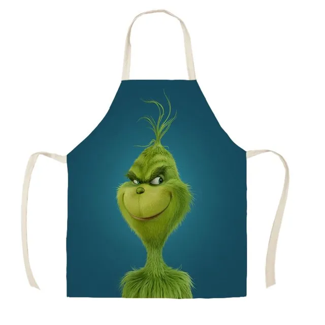 Fășă de bucătărie de Crăciun unisex cu imprimeu Grinch