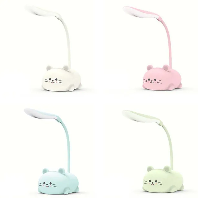 Children's cute table lamp in the shape of Kawaii cat