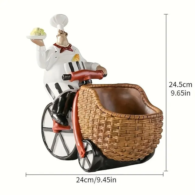 1 pc wine stand for bike chefs, wine stand with creative fashion, decoration for resin storage, suitable for basement bar Decoration of home cooking Artistic and crafts equipment
