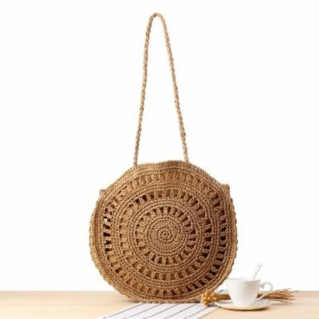 Hand knitted rattan shoulder bag - many types to choose from