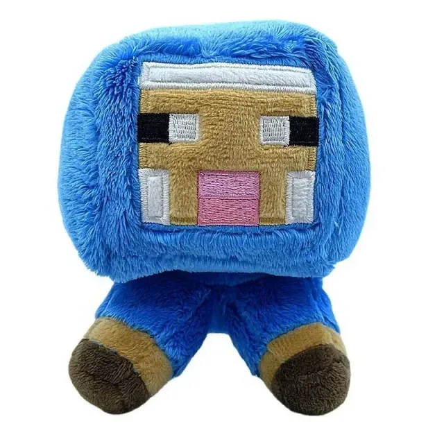 Teddy toys in the execution of characters from the popular Minecraft game