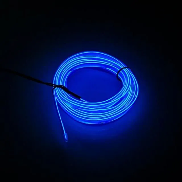 LED USB car lighting blue