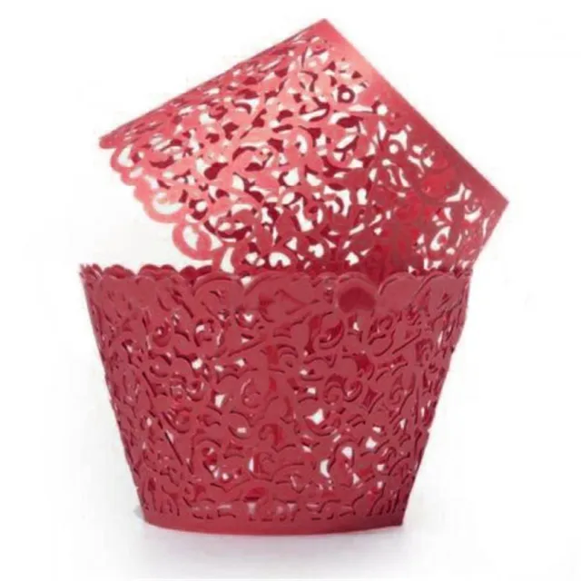 Lace muffin baskets 12 pcs